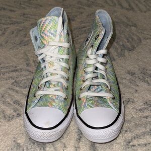 Converse Multicolor High-Top Women’s Size 8. New without tags.